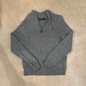 Polo Ralph Lauren 1/4 Zip. Used/like new. Size medium. Color:Grey